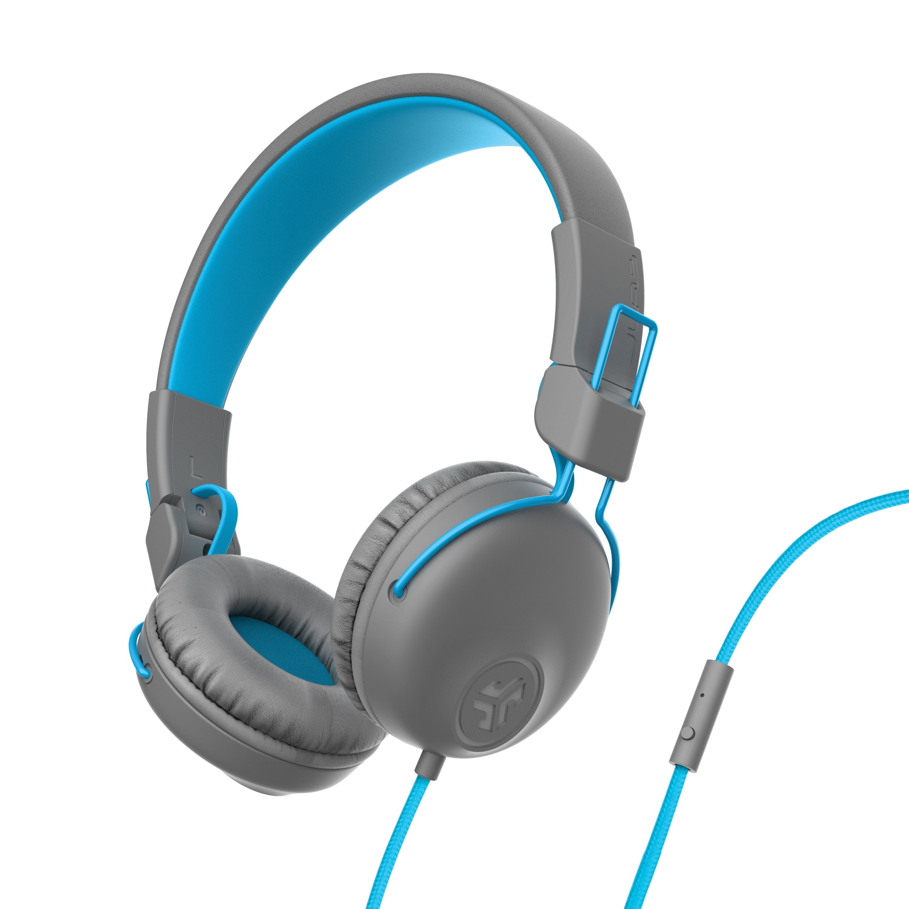 JLab Studio On-Ear Wired Headphones Black - Graphite/Blue