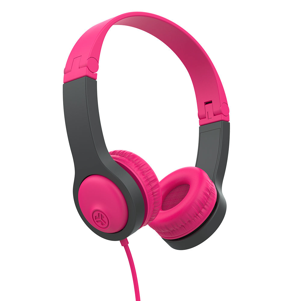 JBuddies Folding Gen 2 Kids Headphones Pink/Teal - Pink/Gray