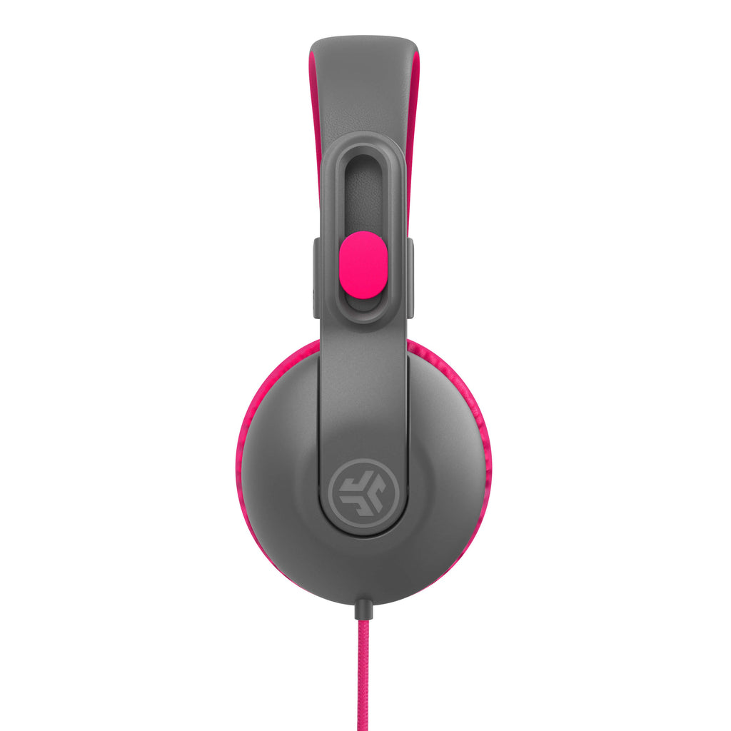 JBuddies Studio 2 On-Ear Kids Wired Headphones Pink/Gray