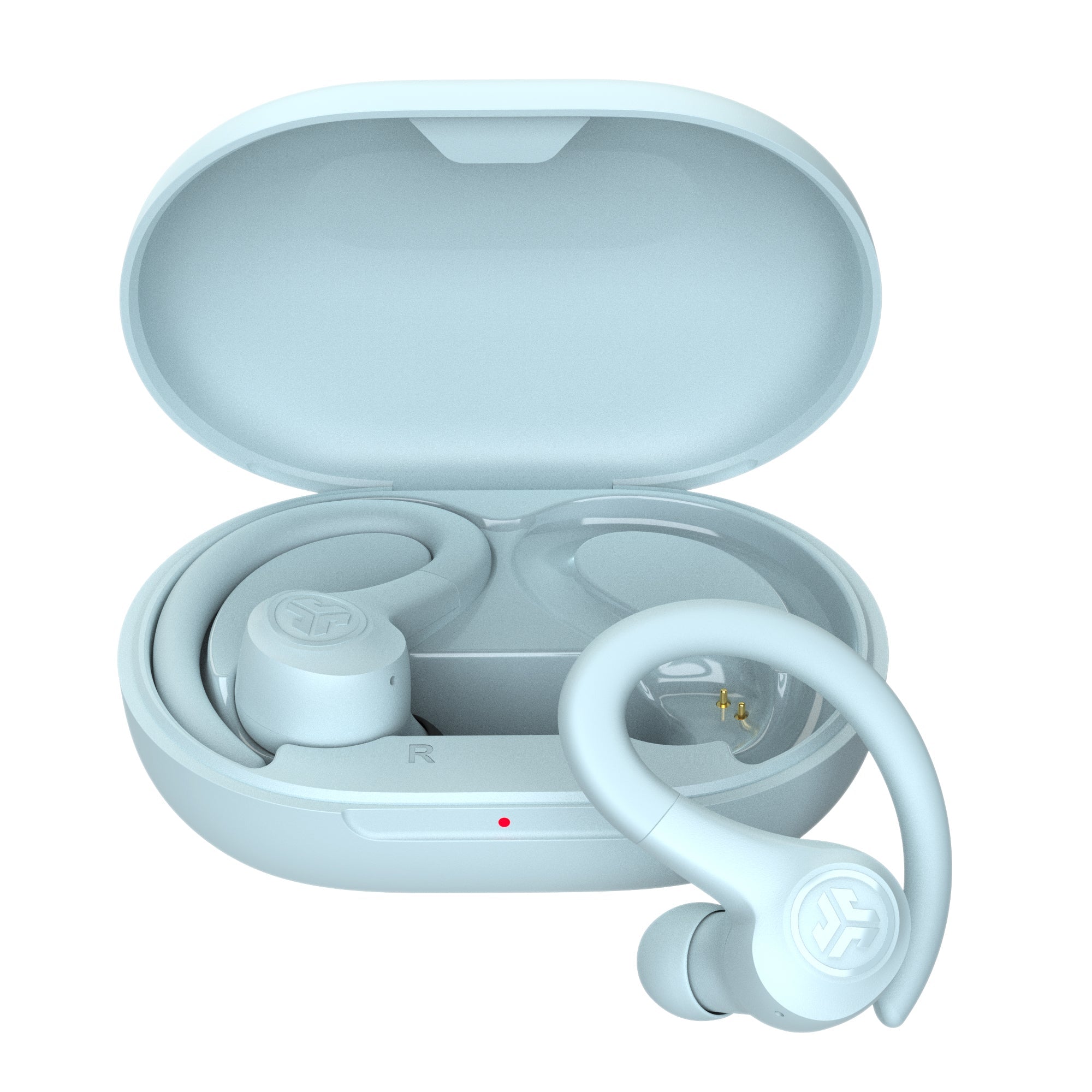 GO Air Sport True Wireless Earbuds Graphite - Light Blue