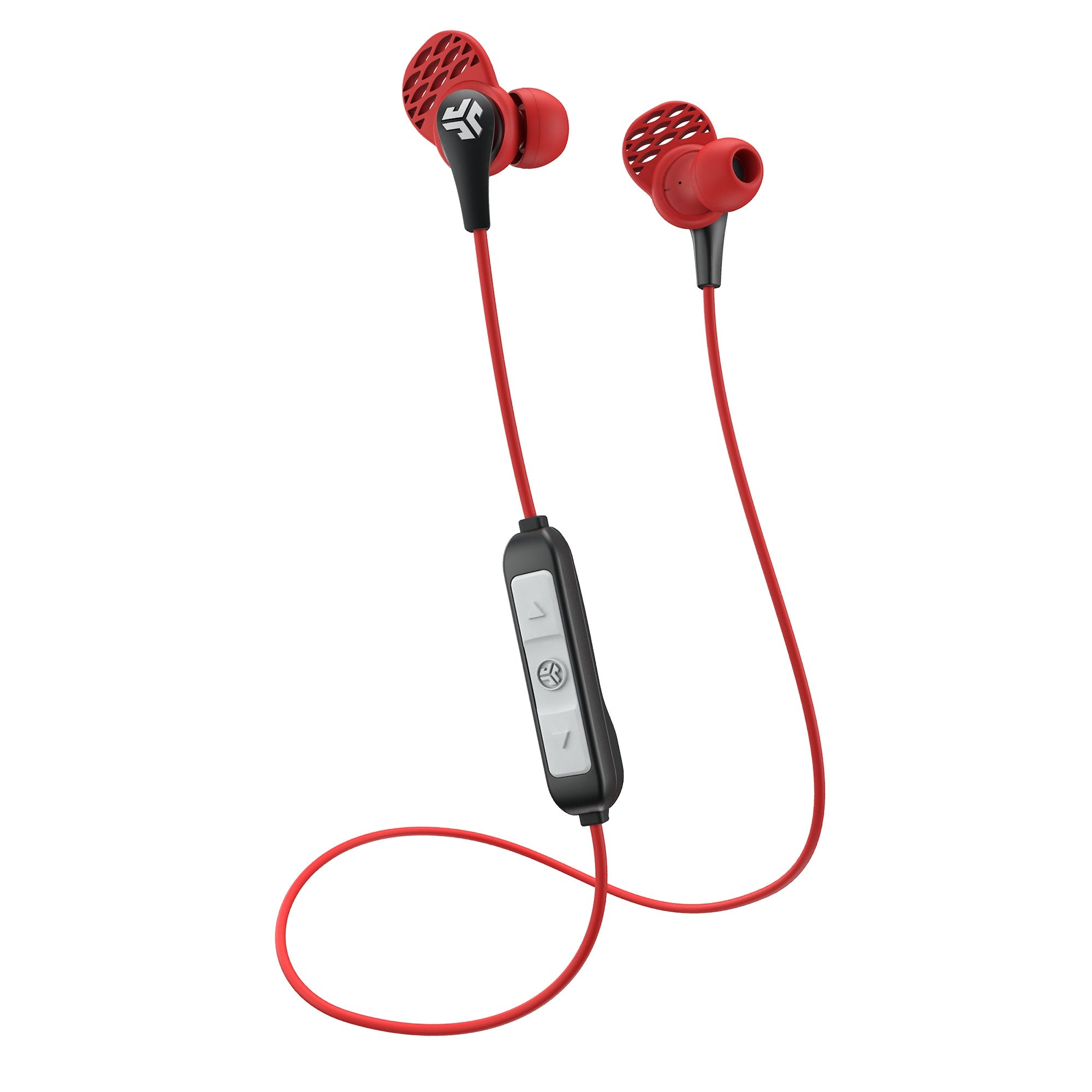 JBuds Pro Wireless Signature Earbuds Blue / Gray - Red/Black
