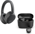 JBuds Lux ANC Headphones & Go Pop+ Mauve Gift Set - Black