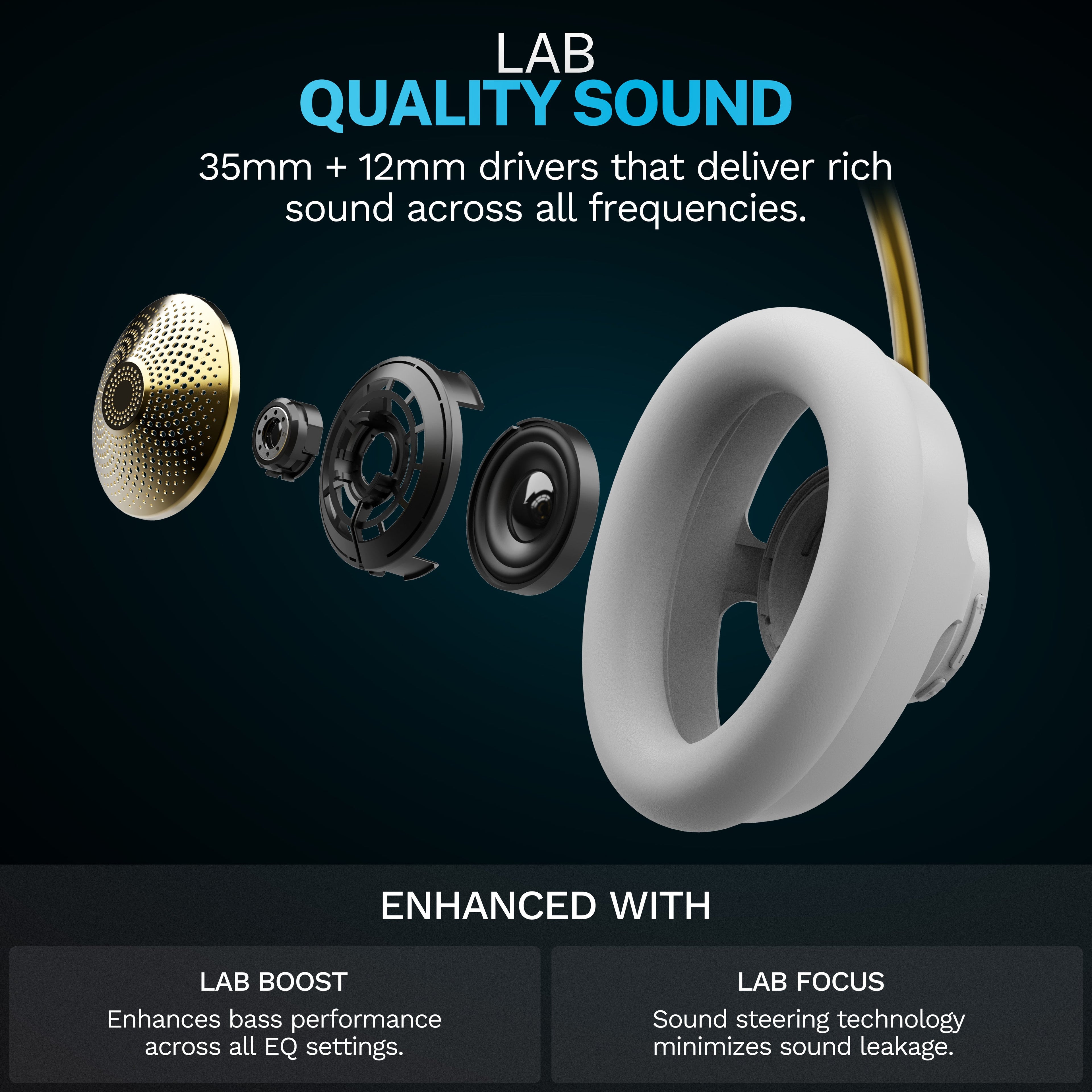 JBuds Open Headphone Open-Ear Wireless Headphones Cloud