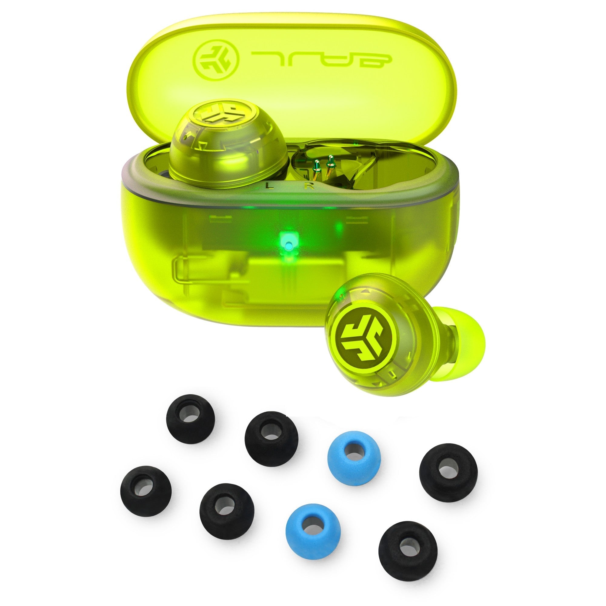 Go Pop ANC Teal + Tips - Transparent Neon Green