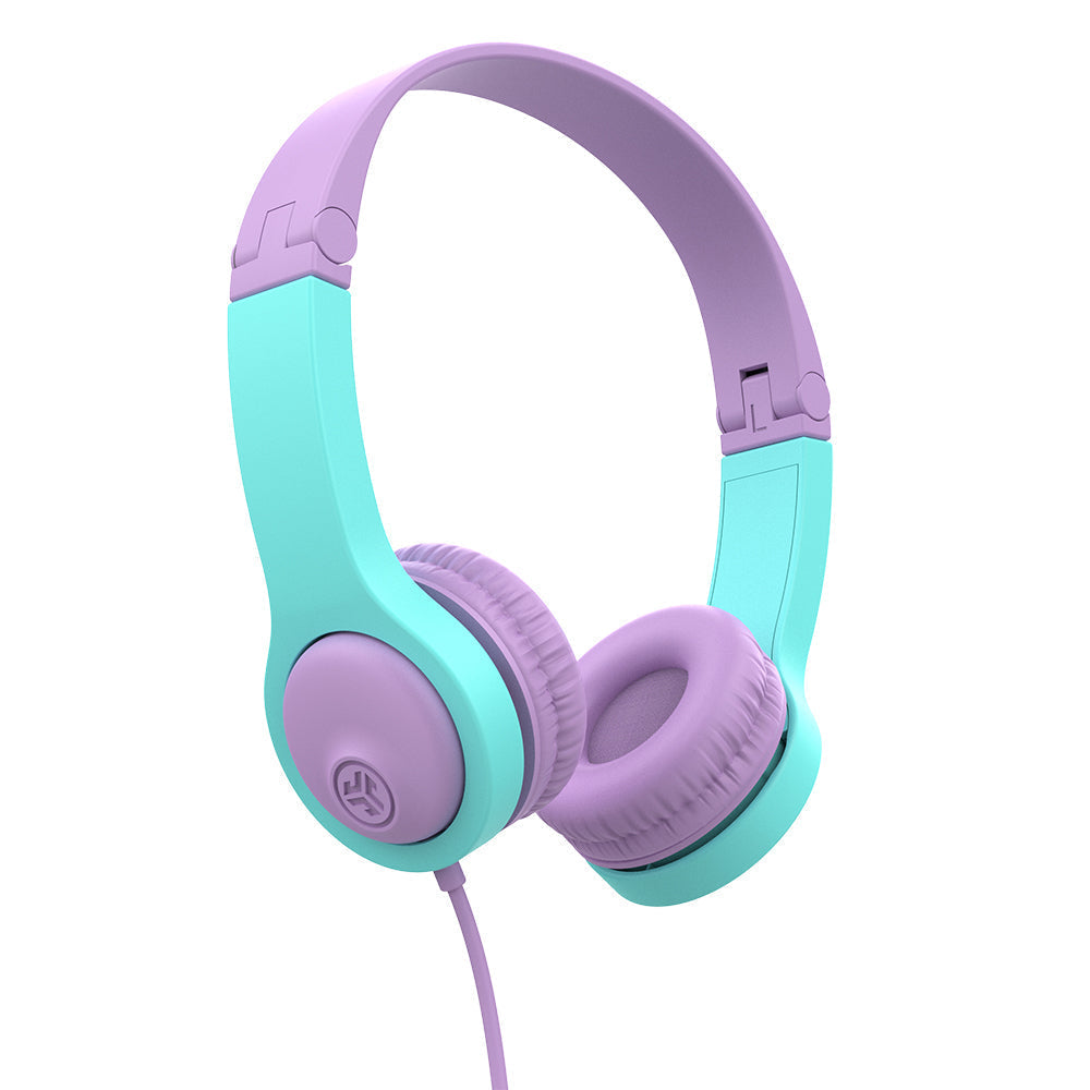JBuddies Folding Gen 2 Kids Headphones Pink/Gray - Pink/Teal