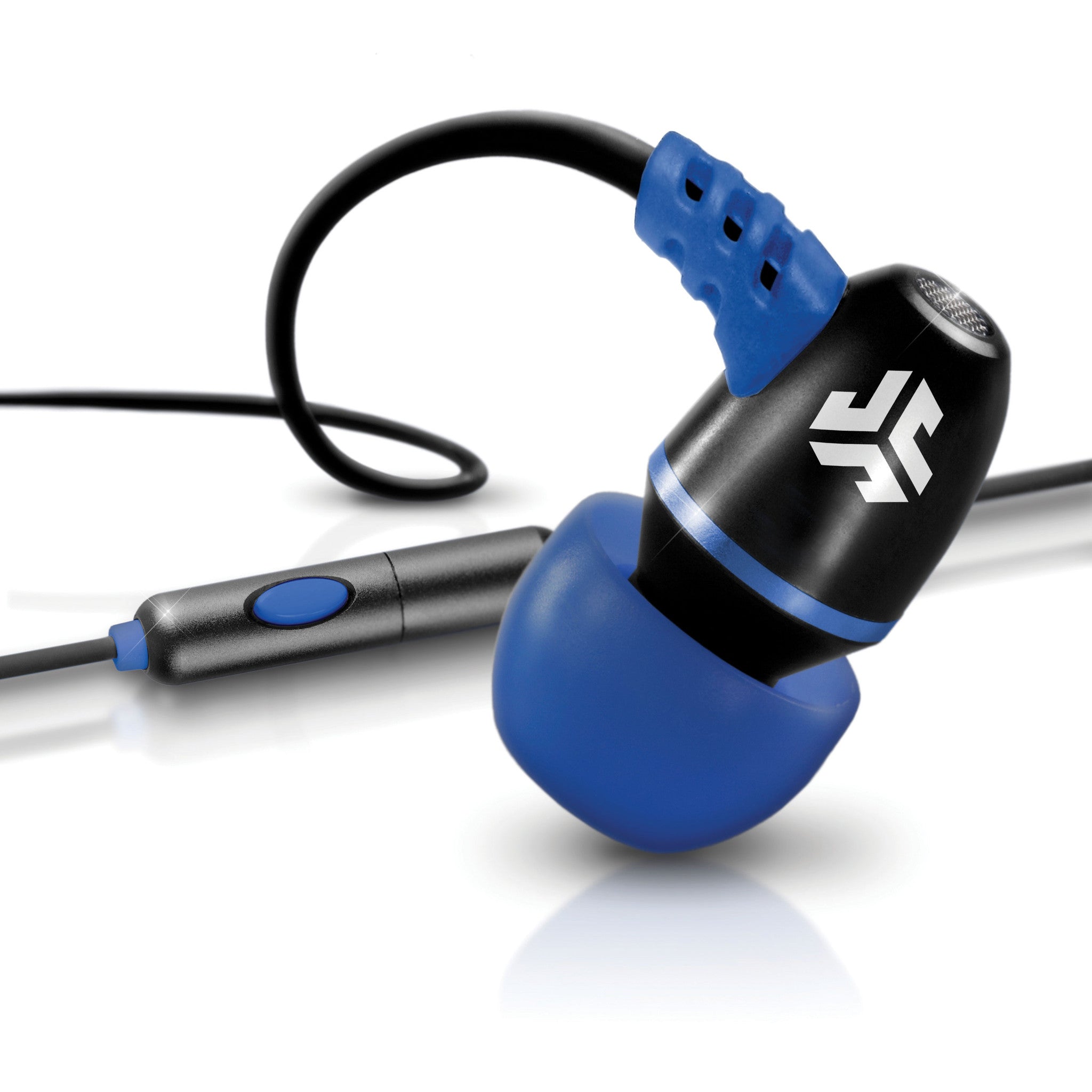 Metal Earbuds Black - Blue/Black