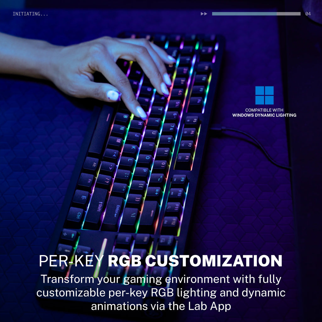 Midnight TKL Wired Mechanical Gaming Keyboard Black
