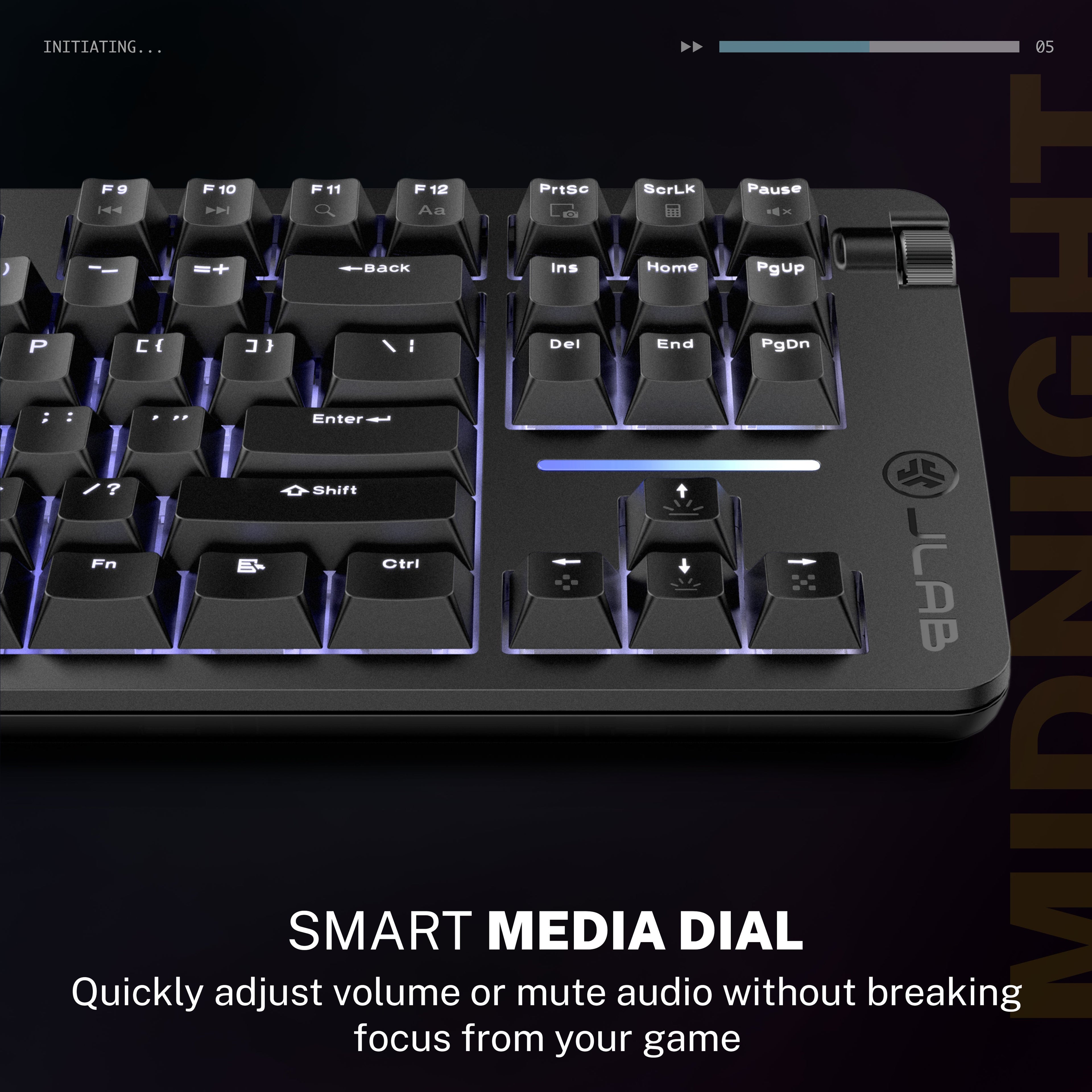 Midnight TKL Wired Mechanical Gaming Keyboard Black